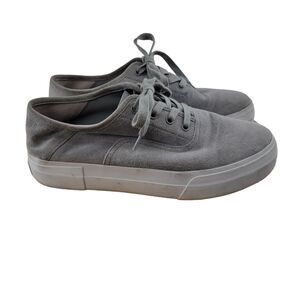Vince Copley Suede Platform Low top Sneakers Size 8.5 Womens Light Gray Lace Up